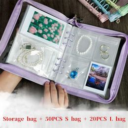 Jewellery Boxes New Jewellery Necklace Earring Support Bag Portable Waterproof Credit Card Photo Storage Book Zipper Bag Ins Stationery Organiser