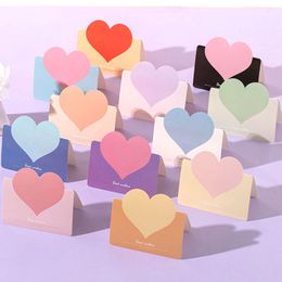 25pcs Colorful Heart Shaped Greeting Card 13.2x9.4cm Gift Tags for Wedding Birthday Party Celebrating Tag Invitations Cards