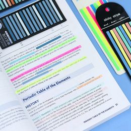 Highlighter Strips Set,Short & Long Highlighter Strips 1820 Pcs,Various Colours Page Markers Transparent Highlight Strips