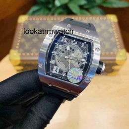 Luxury Mens Mechanical Watch Vollautomatische Bewegung Saphirspiegel Gummi -Uhrband -Armbanduhr x885