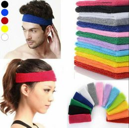 Fashion Women Men Sport Sweatband Headband Yoga Gym Stretch Basketball Hair Band