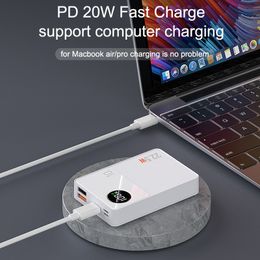 30000mAh Power Bank 22.5W Fast Charging Portable Battery Pack for iPhone 13 12 Samsung Xiaomi Huawei PD20W Powerbank For Laptop