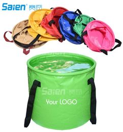 30L Collapsible Bucket Foldable Water Container Portable Folding Wash Pail for Beach Travel Camping Fishing Gardening Car Wa8285461