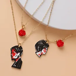 Party Supplies Rock Band My Romance Cosplay Necklace Music MCR Three Cheers Rose Unisex Choker Pendant Jewellery Accessories Props