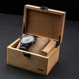 BOBO BIRD Retro Watch for Men Top Brand Luxury Sports Quartz 2022 New Wooden Watches Chronograph Wristwatch Relogio Masculino