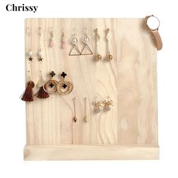 Wood Earring Organiser Stand - Classy 108 Holes Earring Holder/Stud Earring Display Storage