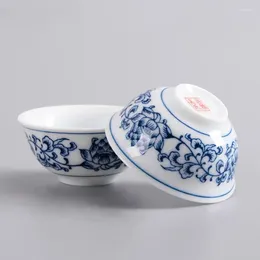 Teaware Sets 2 Pcs/lot Chinese Blue And White Porcelain Teacup High-quality Master Ceramic Tea Cups Bowl Single Cup Set Accessories