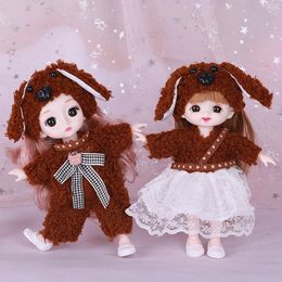 24Styles 16~17cm Doll Dresses Obitsu 11 Ob11 Doll Clothes Animal Doll Suit Doll Outfit For Ob11 Gsc 1/12Bjd Molly Body Accessory