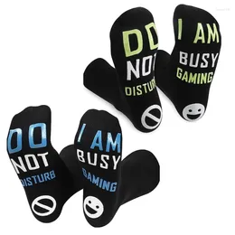Men's Socks Not Disturb Busy Gaming Funny Sayings Cotton With Grips For Game Lover