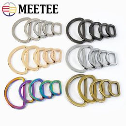 5Pcs 16-38mm Metal Buckles D Ring Dog Collar Clasp Adjustable Hook Connector Webbing Belt DIY Garment Sewing Accessory