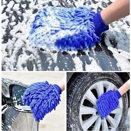 Microfiber Car Wash Glove Washable Chenille Gloves Thick Car Care Cleaning Gloves Detailing Brush Towel Car Wash Cleaning Tools