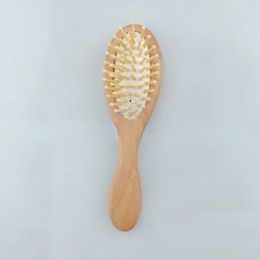 New Baby Care Pure Natural Wool Baby Wooden Brush Comb Brush Baby Hairbrush Newborn Hair Brush Infant Comb Head Massager1. Wooden Baby Hairbrush