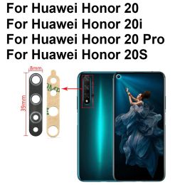 Original For Huawei Honour 9X V20 V30 10 10i 20i 10X 20S 30S 30 Pro 50 5G Lite Back Rear Camera Glass Lens with Glue Adhesive