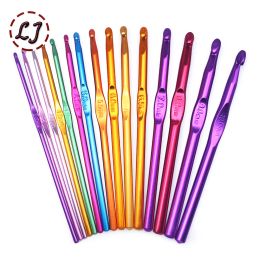 New Metal Knitting Needles Crochet Hooks Handmade DIY Hand Craft Yarn Hook Weave Sweater 3/4//5//6/6.5/7/8/9/10mm Sewing Tools