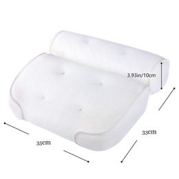 Bathtub Pillow Chemical Fiber Mesh Adults Rectangular Elastic Bathroom Accessories Spa Pillow First Class Machine Washable Soft