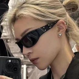 Güneş gözlüğü y2k kadın erkekler marka tasarımı ayna sporu lüks vintage unisex güneş gözlükleri sürücü gölgeleri oculos uv400