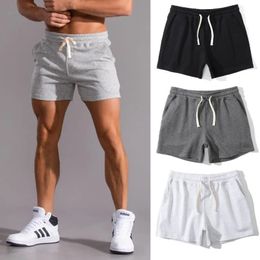 Summer Mens Shorts Sports Fitness Cotton Basketball Training Three Point Pants Gym Jogging Fitness Bodybuilding Beach Pants 240326