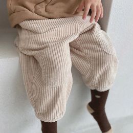 Trousers Spring New Baby Boy Corduroy Trousers Solid Children Casual Harem Pants Infant Girls Loose Pants Fashion Autumn Toddler Clothing