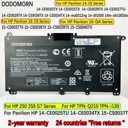 Batteries DODOMORN 100% New Laptop Battery HT03XL For HP Pavilion 14CE0025TU 14CE0034TX 15CS0037T 250 255 G7 HSTNNLB8L High Quality