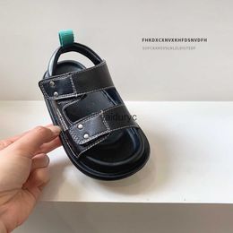 Sandals Black and white minimalist summer childrens shoes ages 3-6-12 sandals mens boys Roman beach girls H240411