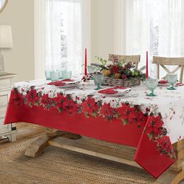New Black and White Plaid Decorative Christmas Tablecloth Rectangle Anti-smudge Tablecloth Festive Party Wedding Decorations