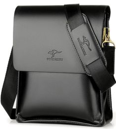 Designer Leather Messenger Bag Male Vintage Crossbody Over The Shoulder Bag Kangaroo Brand Mens Bags For Work College Busines8604246