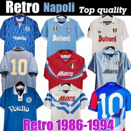 1987 1988 Napoli Retro Soccer Maglie 87 88 Coppa Italia SSC Napoli Maradona 10 Calcio vintage Napoli Kits Classici napoleni vintage Footba666