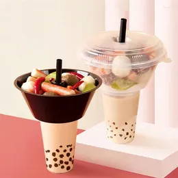 Disposable Cups Straws Cup Snack Drink Coffee Plastic Box French Holder Bowl Tumbler Food Fry Top Boxes Kids Paper Lids