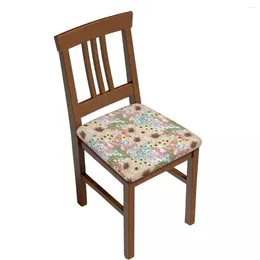 Chair Covers Cover Floral Berries Bar Stool Solid Seat Slip Dining Room