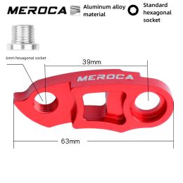 MEROCA MTB Derailleur Hanger Mountain Bike Rear Derailleur Pin Cassette Extended Tail Hook Bicycle Freewheel Adapter Cycling