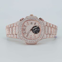 Luxury Looking Fully Watch Iced Out For Men woman Top craftsmanship Unique And Expensive Mosang diamond Watchs For Hip Hop Industrial luxurious 13897