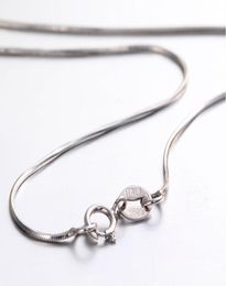 whole sale6Sizes Available Real 925 Sterling Silver Necklaces Slim Thin Chains Necklace Women Chain Kids Girls Jewelry 14-32" Colier9810124