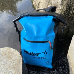 30L 25L Swimming Backpack PVC Waterproof Bag Dry Bags Water Pack Outdoor River Trekking Floating Beach Shoulder Bag Sack 207G