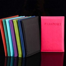 Waterproof PU Leather Passport Cover Marble Pattern ID Card Package Wallet Ticket Holder Travel Blocking Purse Case Card Holders