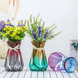 Vases Pumpkin Origami Vase Dried Flower Bouquet Desk Home Decoration Small Fresh Hydroponic Glass Bottle