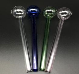 60 Inch 15CM XL Glass Oil Burner Pipe Clear Pink Blue Green Cheap Pyrex Glass Oil Burner Water Hand Pipes Smoking Tube6176898