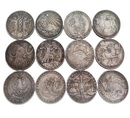 Twelve Constellations Zodiac Collectible Coin Original Coins Set Holder Challenge Coin Creative Gift1622085