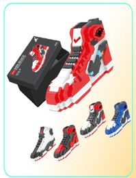 502 Pieces Model Building Kits Mini Block Boys Sneakers Anime DIY Toy Auction Model Toys Kids Gifts TPU Protective Shockproof Tran8057401