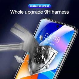 1-4Pcs full cover phone screen protector for huawei p smart Z pro Tempered Glass p smart 2021 plus 2019 2020 S protective film
