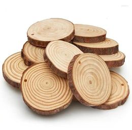 Party Decoration Pine Wood Slices 3 1/2" Round Wooden DIY Crafts Wedding Christmas Ornaments Coasters Dried 2/5" Thick Blank Unfinished