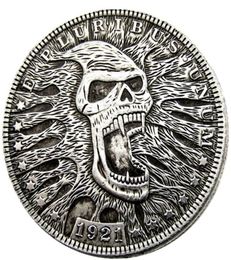 HB36 Hobo Morgan Dollar skull zombie skeleton Copy Coins Brass Craft Ornaments home decoration accessories7551428