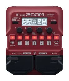 Cables ZOOM B1 FOUR Bass Multi Effects Pedal Guitar Effect Processors Guitar Single Effect Device Preamplifier Guitar Effect Pedal