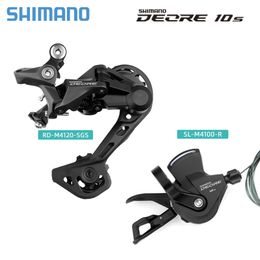 Shimano DEORE MTB M4100 10 Speed Groupset Trigger Shifter Lever and RD-M4120 SGS Rear Derailleur for Mountain Bikes M6000 Parts