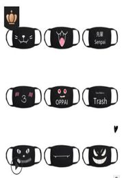 Pop Anime Winter Warm Mouth Fabric Dust Mask Cat Cartoon Face Dustproof Cotton Anti Reusable Double Mouth Mask3178410