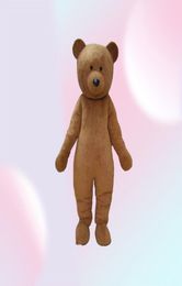 2020 Discount factory brown colour plush teddy bear mascot costume for adults to wear for 7794780
