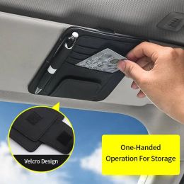 Car Sun Visor Organiser Multi-Pocket Auto Interior Accessories Pocket Organiser Car Document Storage Pouch Pen Holde Accessories