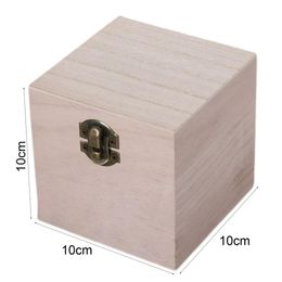 Storage Holder Square Shaped Storage Container Wood Adorable Practical Wooden Vintage Jewelry Storage Box