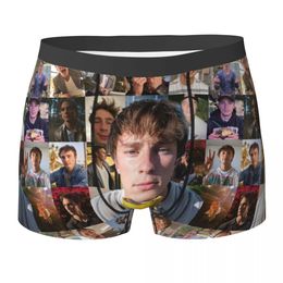 Novelty Boxer Drew Starkey Photo Collage Shorts Panties Briefs Men Underwear Breathable Underpants for Male Plus Size