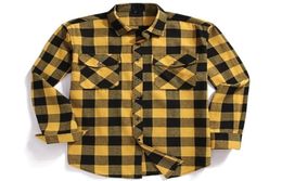 Men039s Casual Shirts Men Plaid Flannel Shirt LongSleeved Chest Two Pocket Design Fashion PrintedButton USA SIZE S M L XL 2XL 21708327