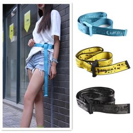 Designer Canvas belt off024 brand belt bag charm gift hang luxury design Travel Souvenir Personalised Engraved